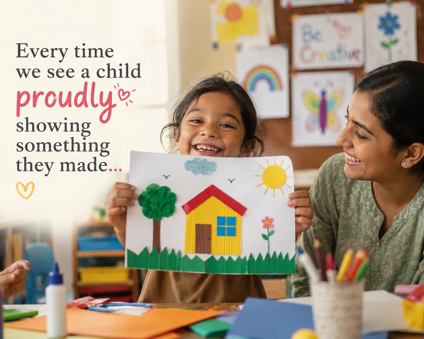 Children creating with an Archmit Crafts DIY kit