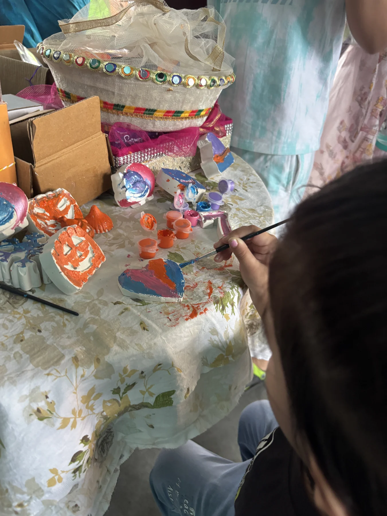 Kids enjoying the Archmit Crafts workshop activity